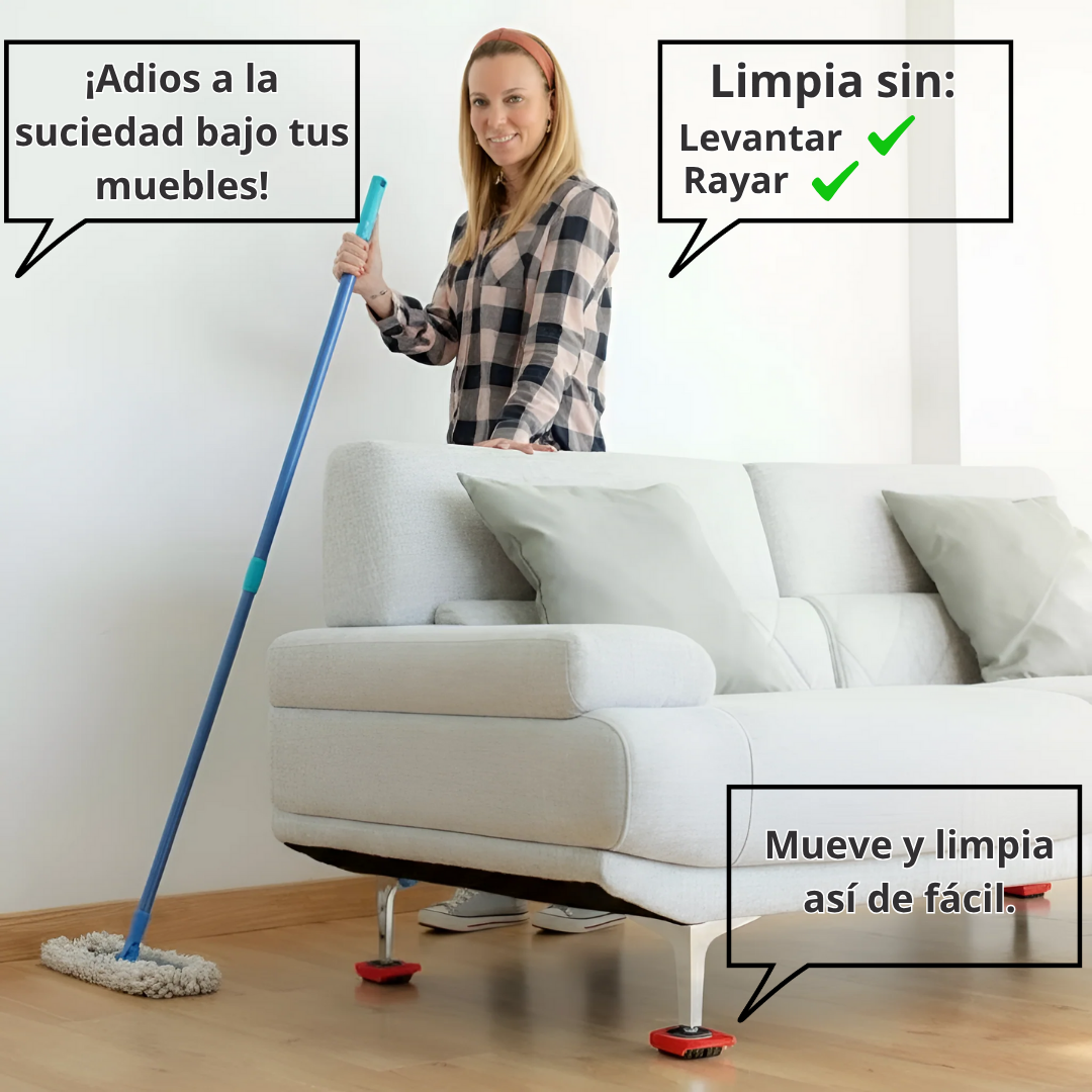 MuebleLift™ - Olvídate de los Dolores de Espalda y de los Rayones del Piso por Mover Mal tus Muebles