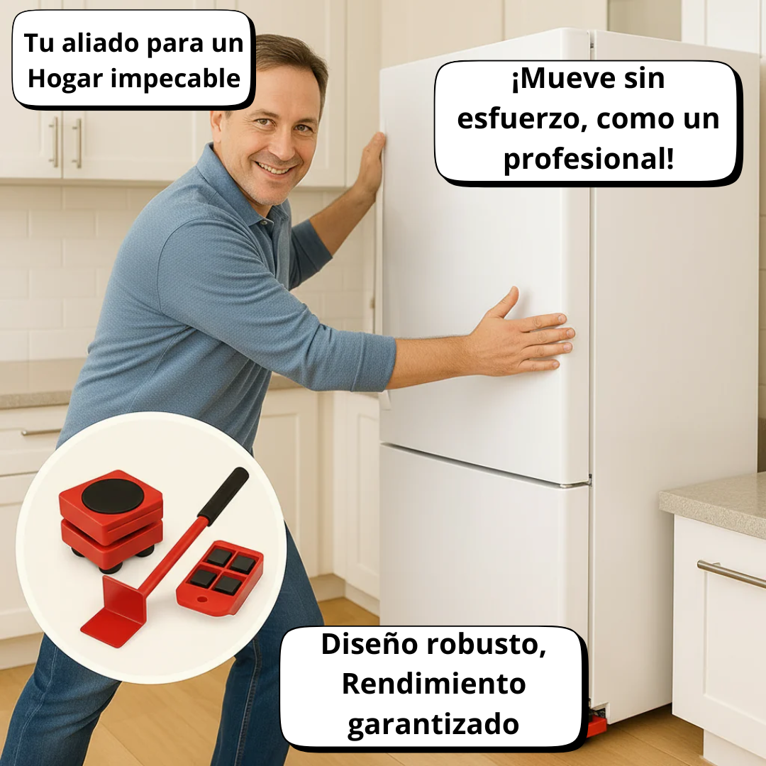 MuebleLift™ - Olvídate de los Dolores de Espalda y de los Rayones del Piso por Mover Mal tus Muebles